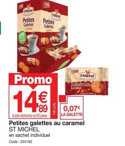 petites galettes au caramel st michel