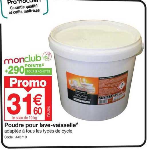 poudre pour lave-vaisselle