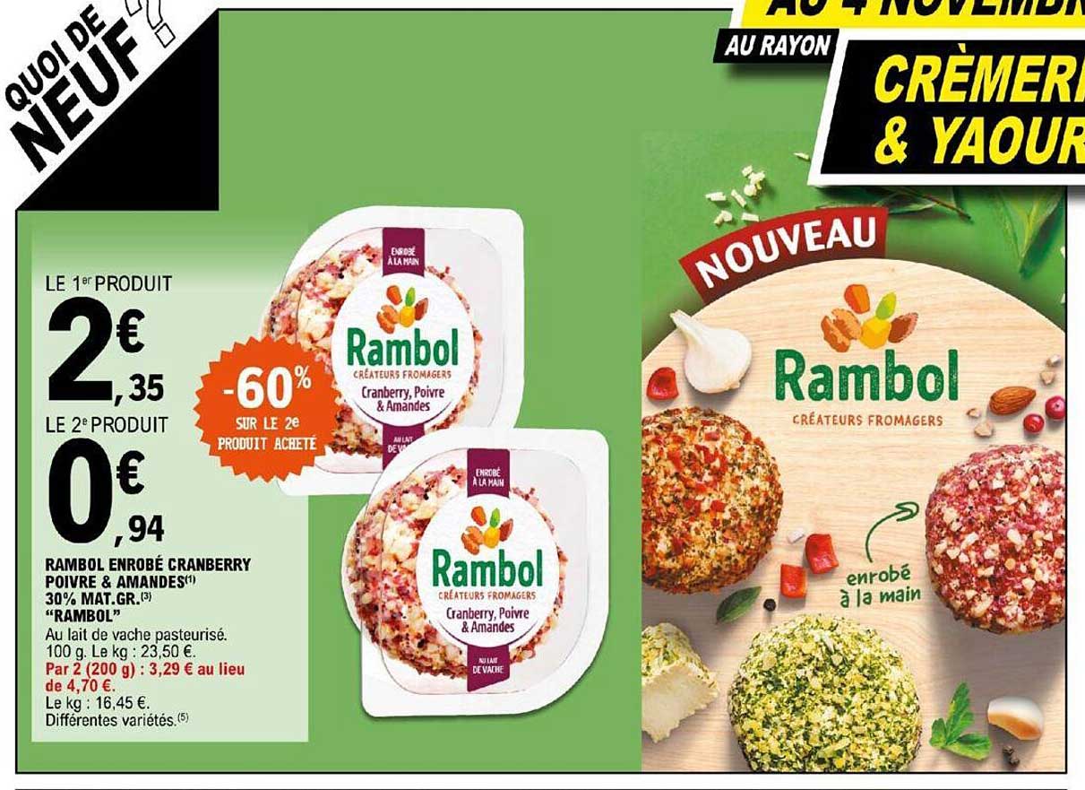 rambol enrobé cranberry poivre & amandes 30% mat.gr. "rambol"