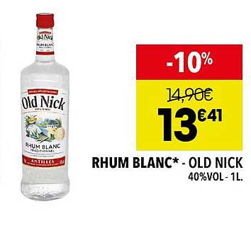 rhum blanc - old nick