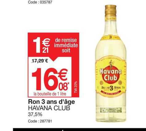 ron 3 ans d'âge havana club