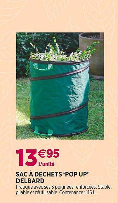 sac à déchets 'pop up' delbard