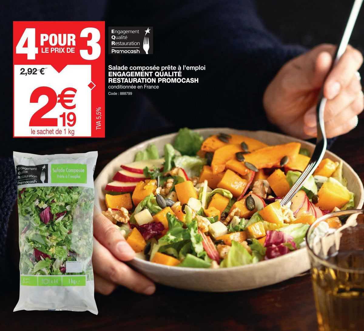 salade composée prête à l'emploi engagement qualité restauration promocash