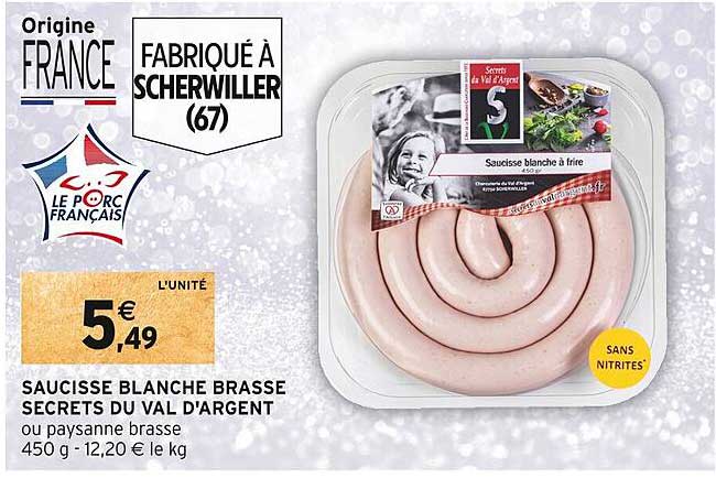 saucisse blanche brasse secrets duval d'argent