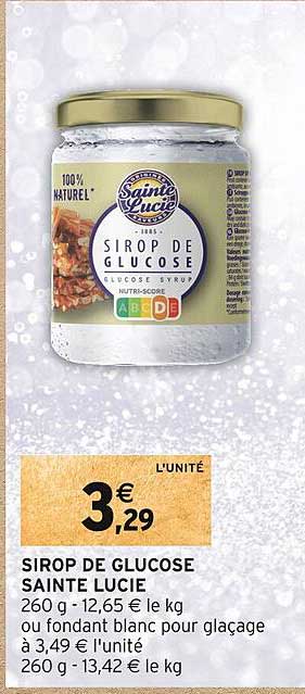 sirop de glucose sainte lucie