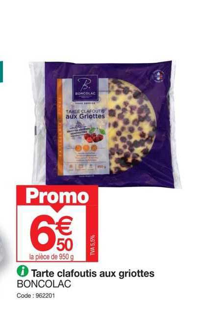 Tarte Clafoutis Aux Griottes Boncolac