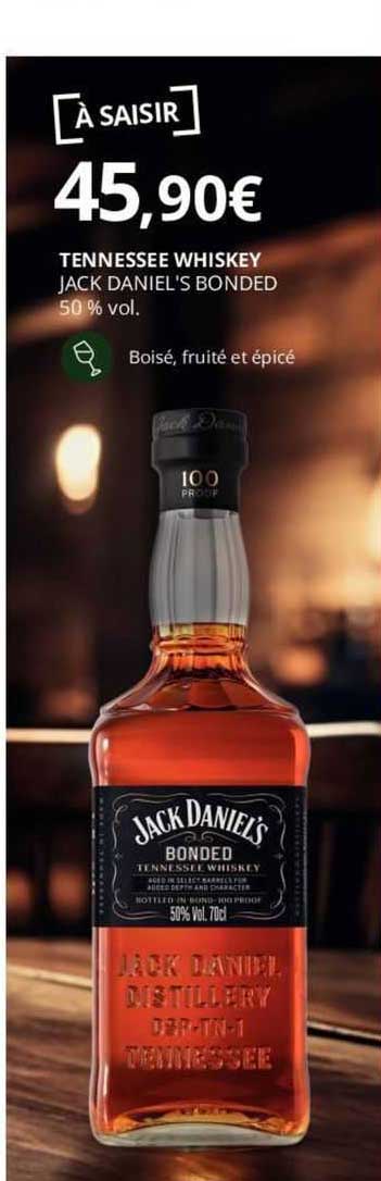 tennessee whiskey jack daniel's bonded