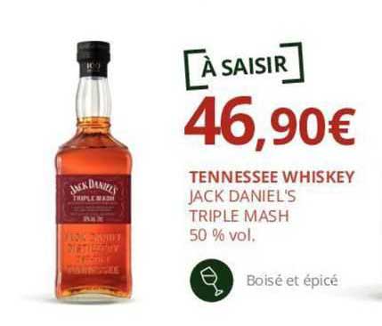 tennessee whiskey jack daniel's triple mash 50% vol