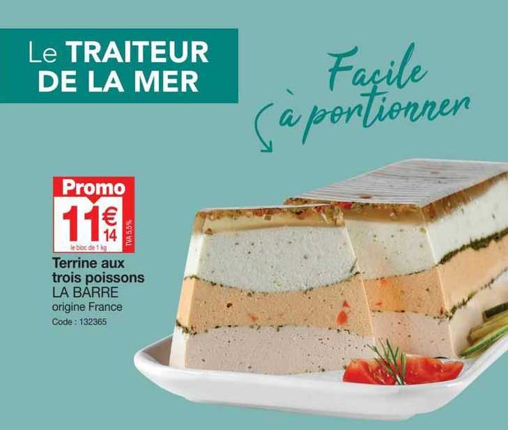 terrine aux trois poissons la barre