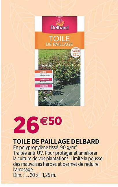 toile de paillage delbard