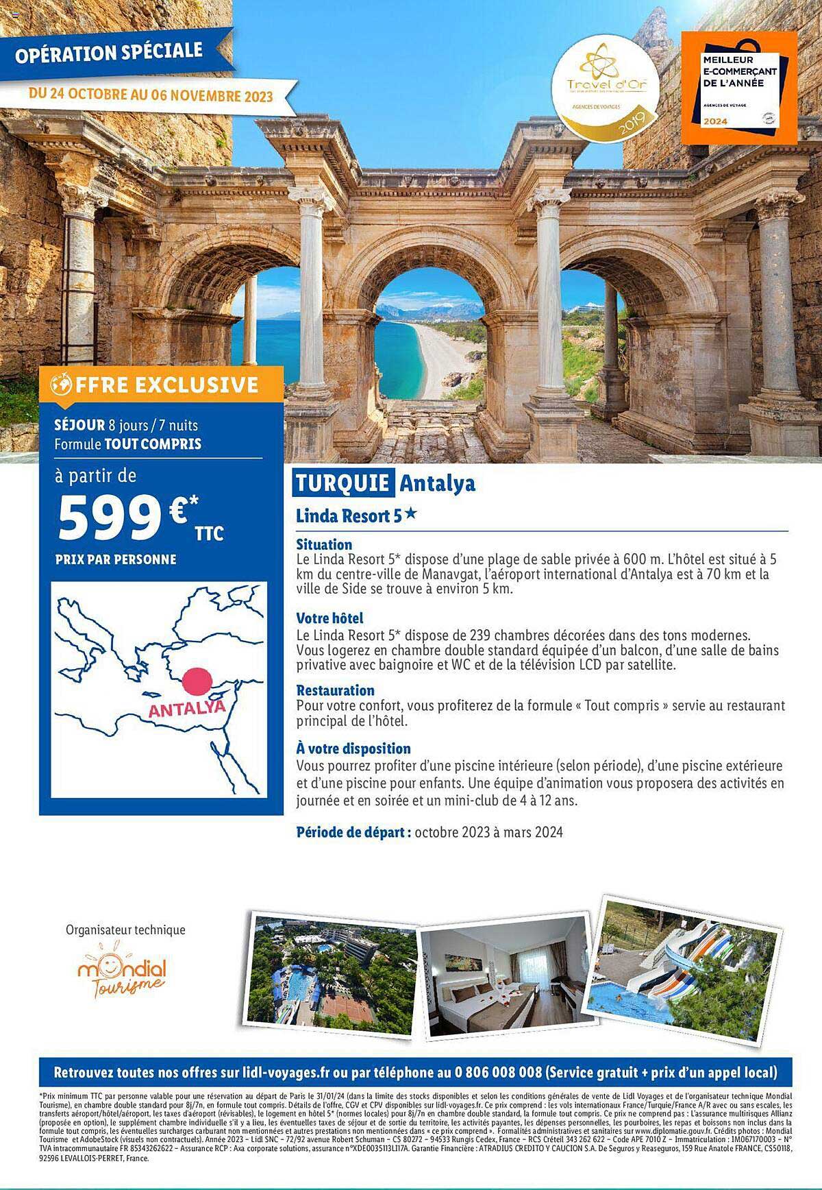 turquie antalya : linda resort 5*