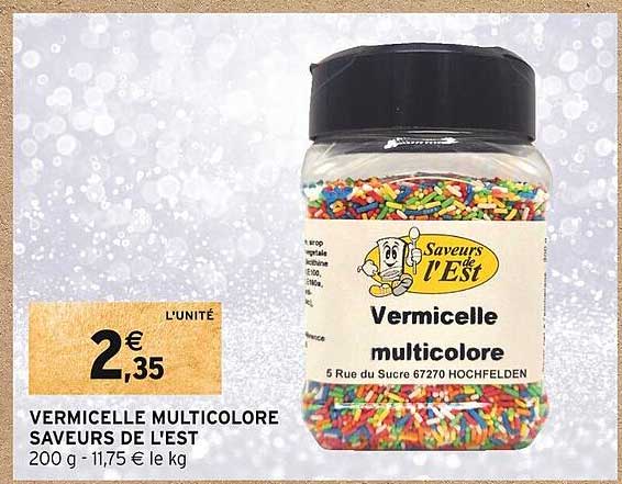 vermicelle multicolore saveurs de l'est