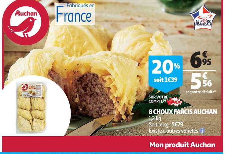 8 Choux Farcis Auchan