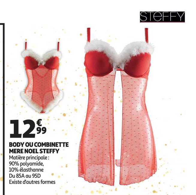 body ou combinette mère de noël steffy