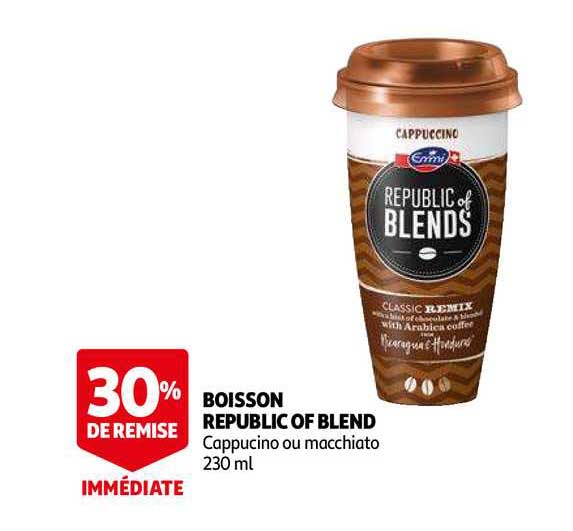 boisson républic of blend 30% de remise immédiate