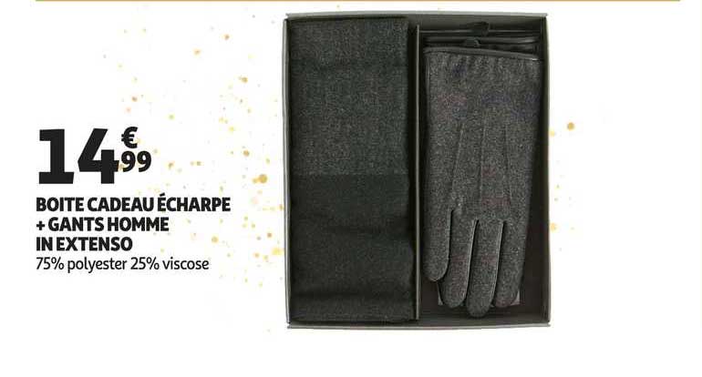 boite cadeau écharpe + gants homme in extenso