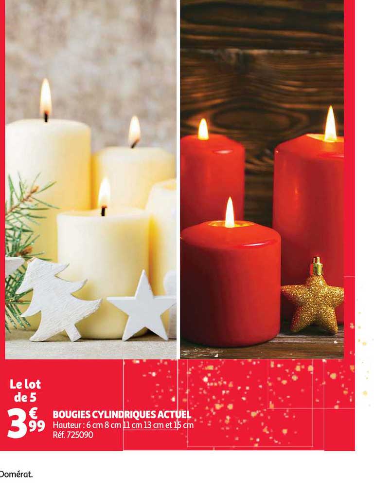 bougies cylindriques actuel