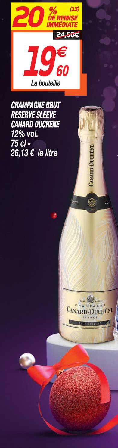 champagne brut reserve sleeve canard duchene
