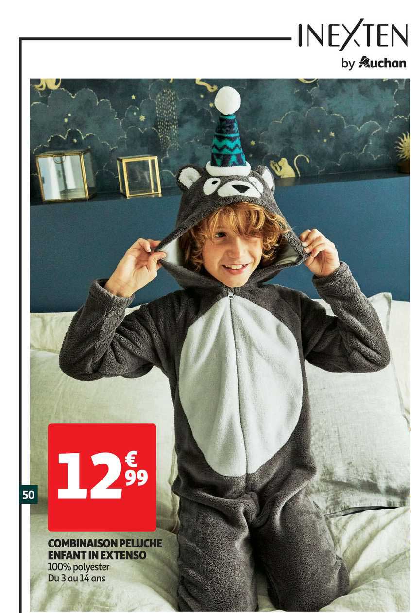 combinaison peluche enfant in extenso
