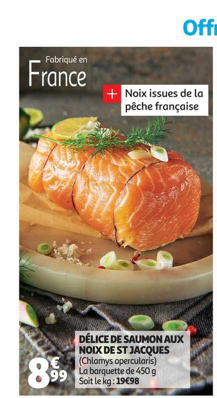 Délice De Saumon Aux Noix De St Jacques