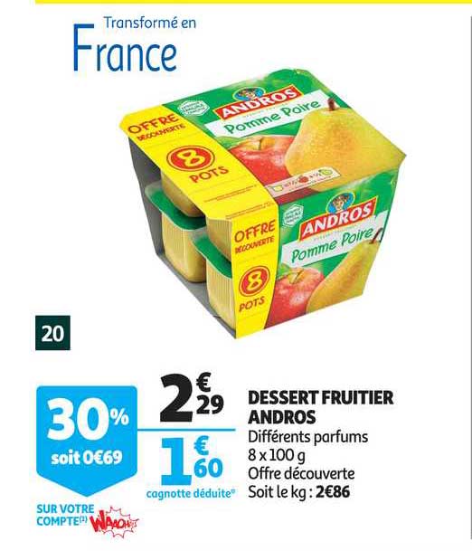 Dessert Fruitier Andros