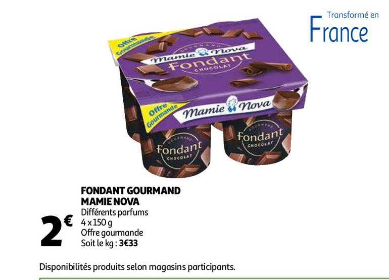 Fondant Gourmand Mamie Nova