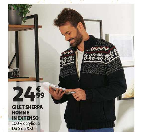 gilet sherpa homme in extenso