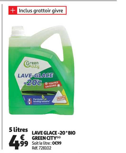 lave glace 20° bio green city