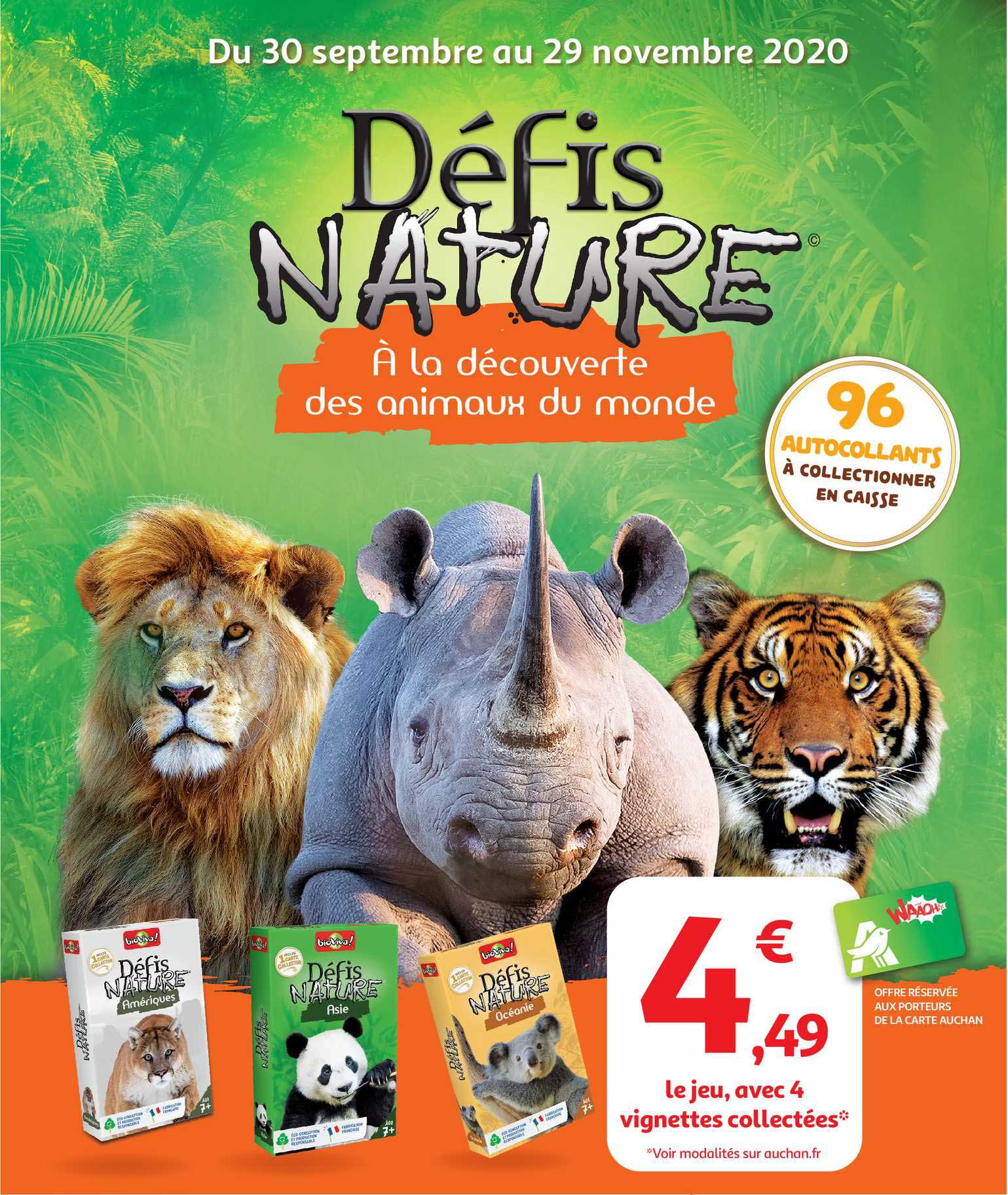 le jeu avec vignettes collectées