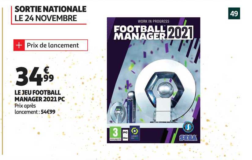 le jeu football manager 2021 pc