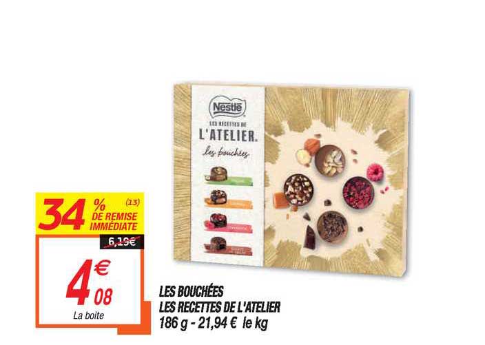 les bouchées les recettes de l'atelier 34% de remise immédiate