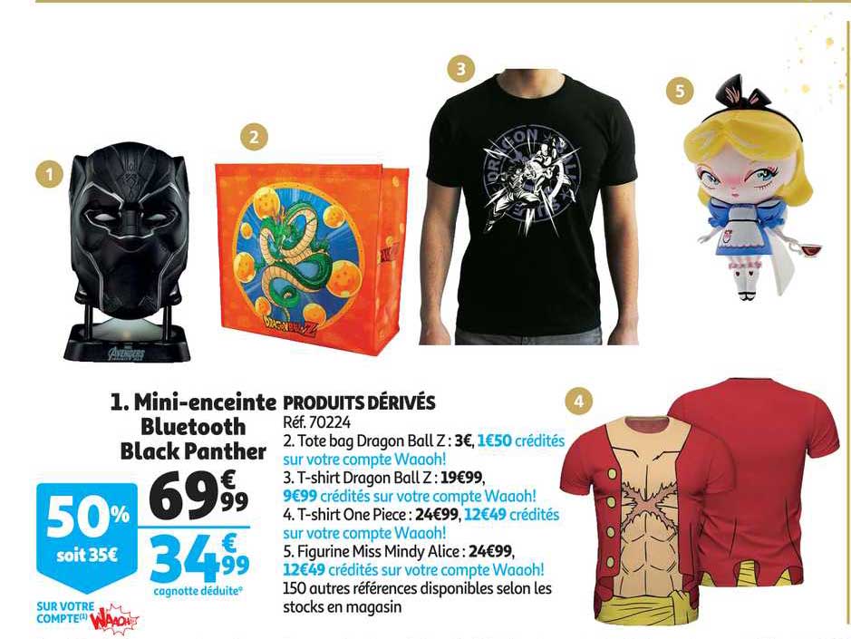 mini enceinte bluetooth black panther