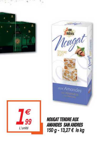 nougat tendre aux amandes san andres