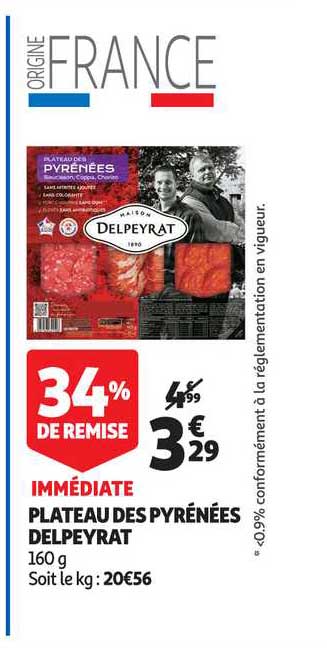 Plateau Des Pyrénées Delpeyrat 34% De Remise Immédiate