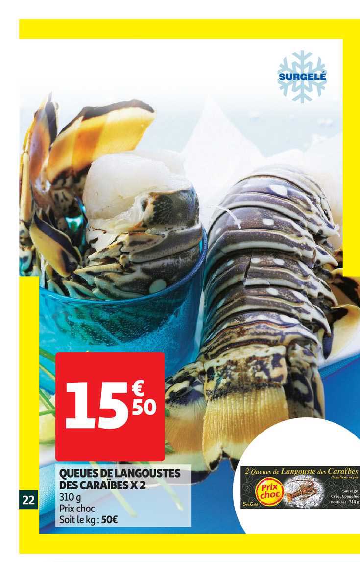 Queues De Langoustes Des Caraïbes X 2
