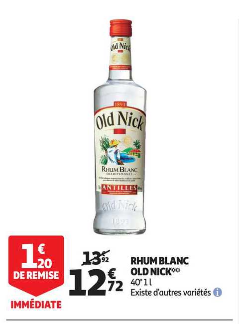rhum blanc old nick