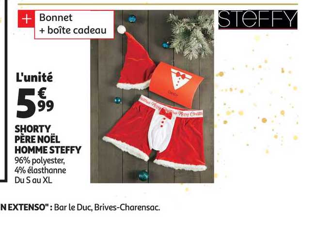 shorty père noël homme steffy