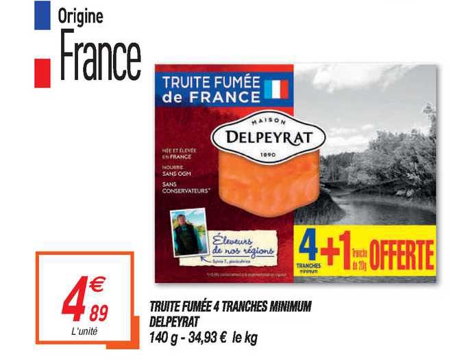 truite fumée 4 tranches minimum delpeyrat