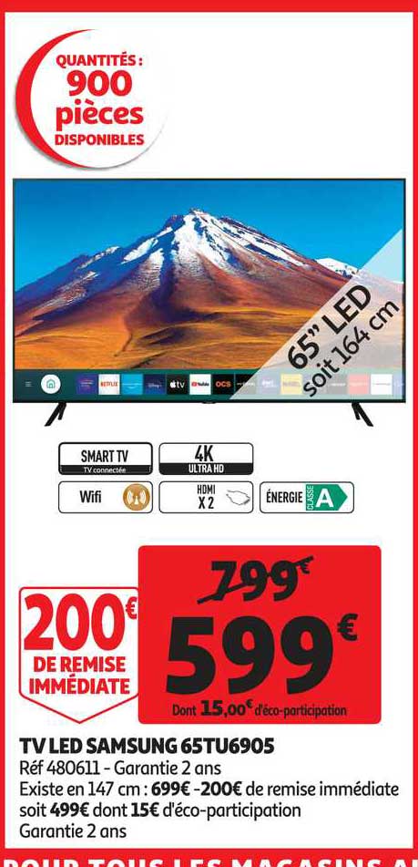 Tv Led Samsung 65tu6905