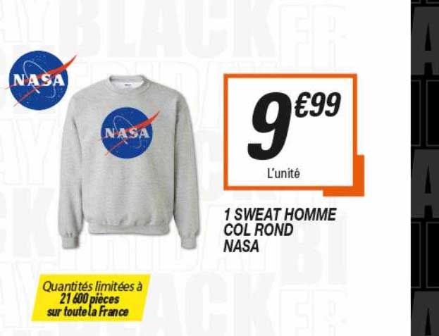 1 Sweat Homme Col Rond Nasa