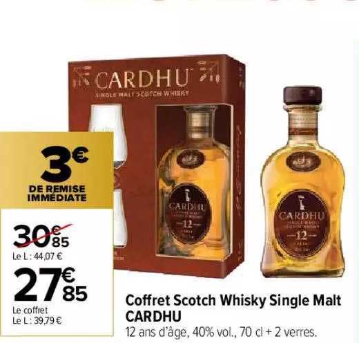 coffret scotch whisky single malt cardhu