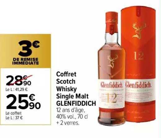 coffret scotch whisky single malt glenfiddich