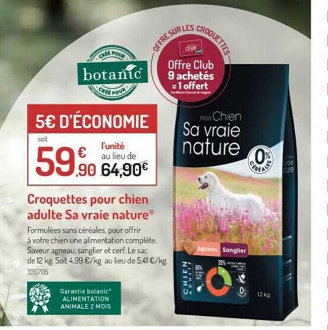 croquettes pour chien adulte sa vraie nature