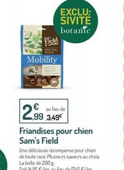 friandises pour chien sam's field