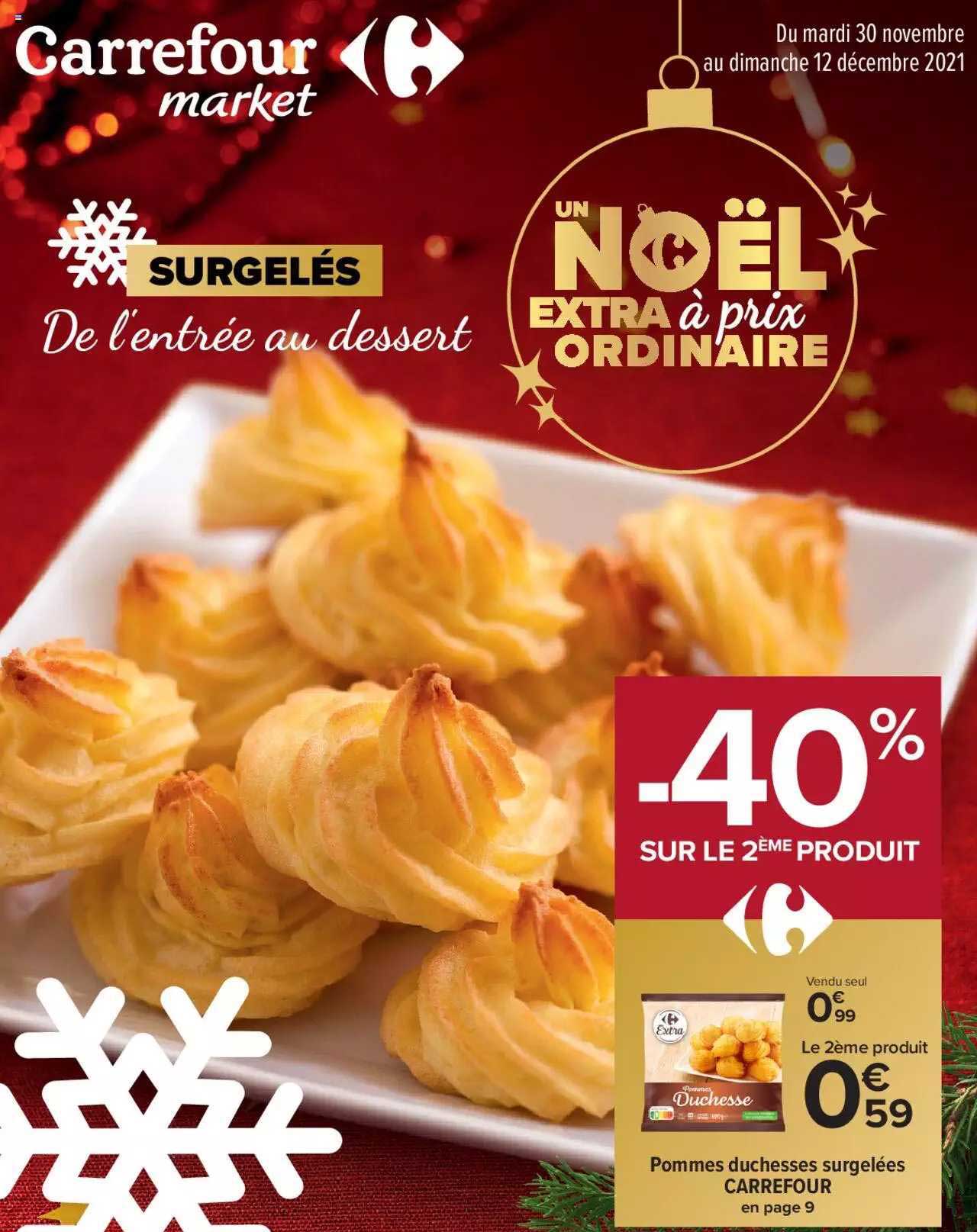 pommes duchesses surgelées carrefour