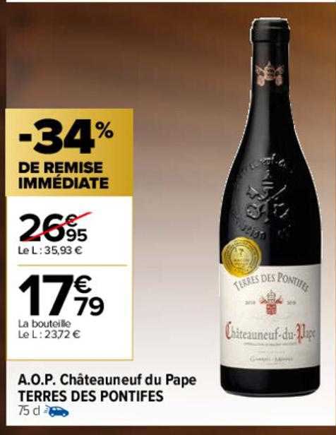 a.o.p. châteauneuf du pape terres des pontifes