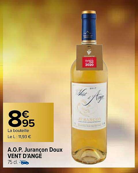 a.o.p. jurançon doux vent d'ange