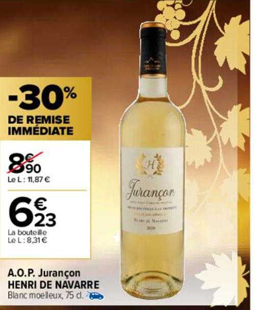 a.o.p. jurançon henri de navarre