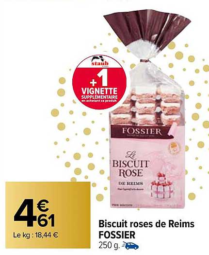 biscuit roses de reims fossier