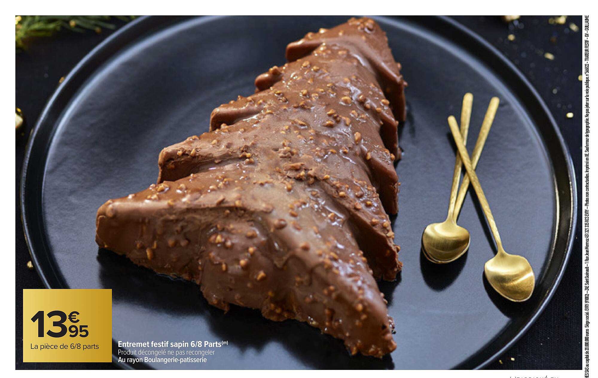 entremet festif sapin 6-8 parts